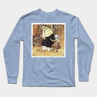 Linda Gold and the Old King - John Bauer Long Sleeve T-Shirt